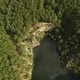 Small lake and talc rock in the forest. Aerial 03 - VideoHive Item for Sale