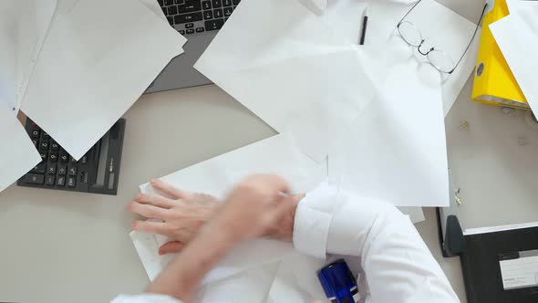 Worker Fell Asleep at His Desk