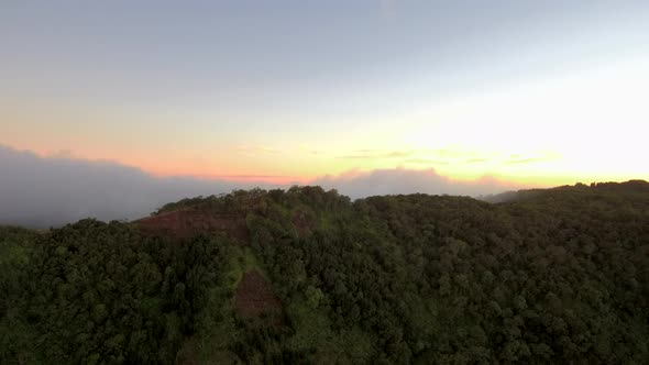 Hawaiian mountains at sunset, Waimea Canyon, Hawaii Grand Canyon