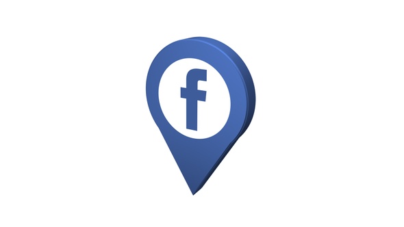 3D Facebook Pin Icon
