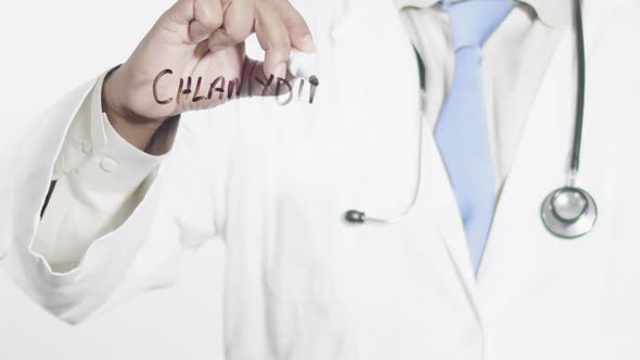 Asian Doctor Writes Chlamydia 