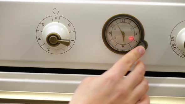 Hand Operating Oven Appliance