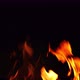 flames from camp fire burning at night - VideoHive Item for Sale