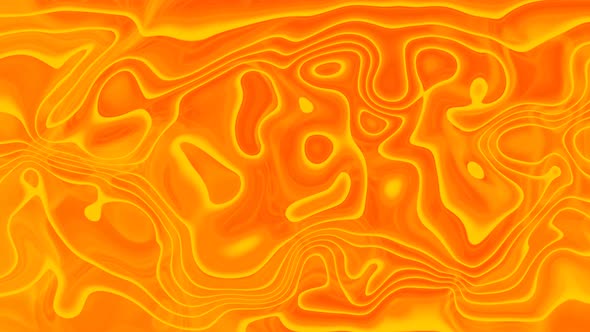 Abstract orange liquid trendy wavy background.