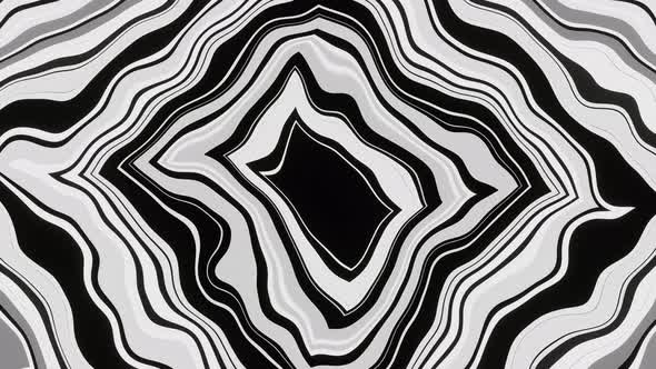 Black and White Abstract Background of Abstract Flowing Squares