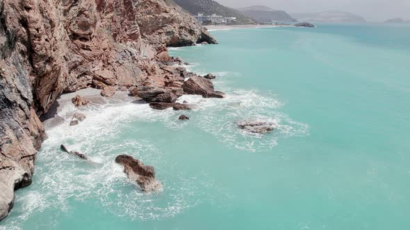 Sheer Cliff on the Seashore