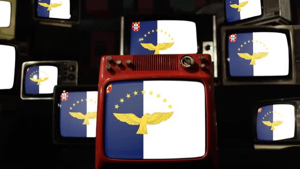 Flag of the Azores and Retro TVs.