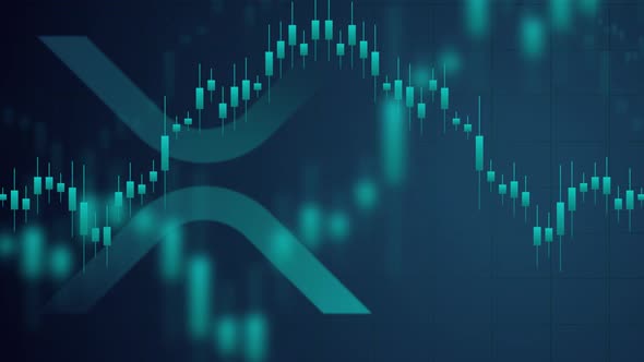 Stock Trading Financial Graphs XRP Background