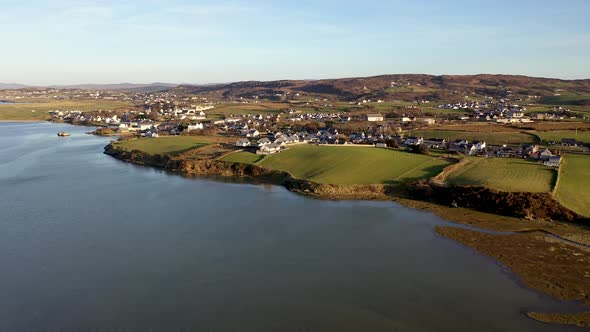 Aerial View of Dunfanaghy in County Donegal  Ireland