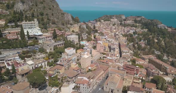 View of Taormina - famous resort in Sicily