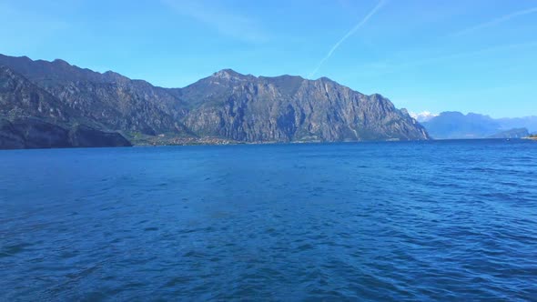 Lake Aerial View In Spring