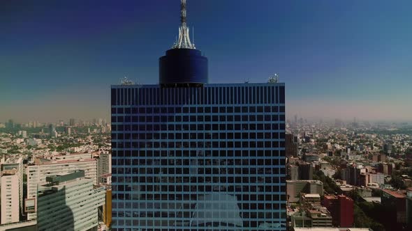 AEREAL SHOT OF of the world trade centre building in mexico city 4K