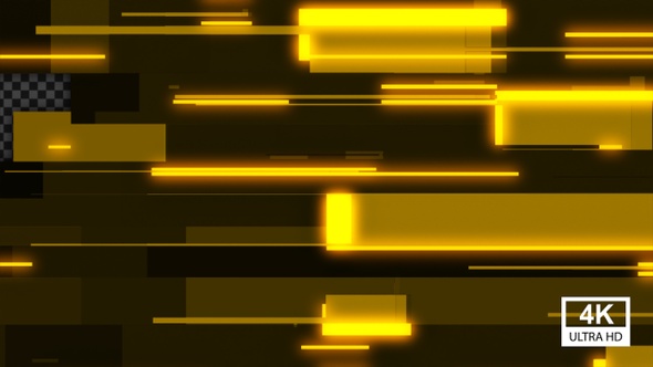 Yellow Glowing Light Random Stripes Transition 4K V2