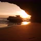 Sunrise in a Beach Cave - VideoHive Item for Sale