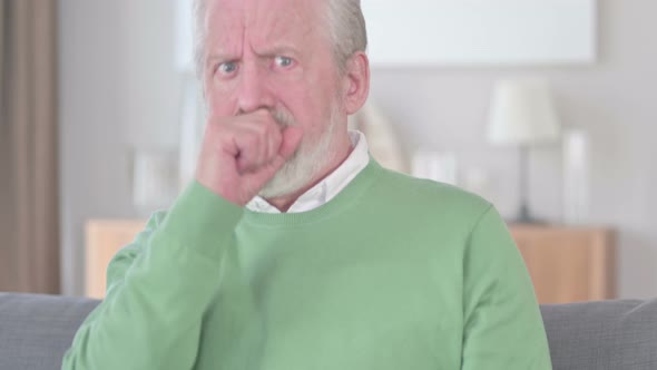 Sick Old Man Coughing