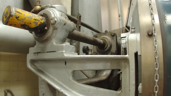 Rotating Detail of Coffee Roasting Machine