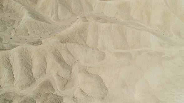 Aerial view of dunes in Death Valley alt