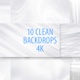 White Clean 10 Loops Pack 4k - VideoHive Item for Sale