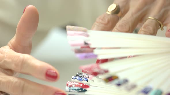 Nail Design Samples in Motion.