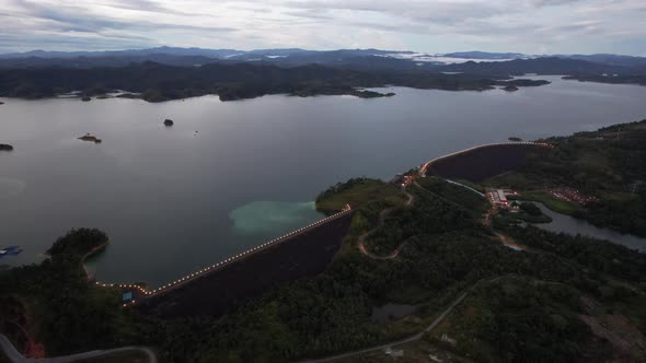 Aerial View of Fish Farms in Norway