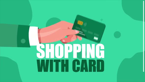 Shopping With Bank Card For Social Media Daily Post