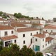 Old Traditional Houses with Red Tile Roofs Covered with Moss in Castle of Óbidos - VideoHive Item for Sale
