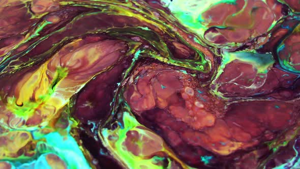 Swirl And Explosion Blast Of Mixed Paint 2