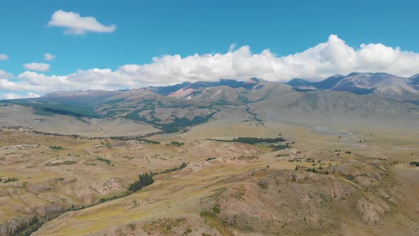 Aerial Video of the Kurai Steppe