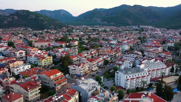 Aerial View of Resort Town of Marmaris Turkey