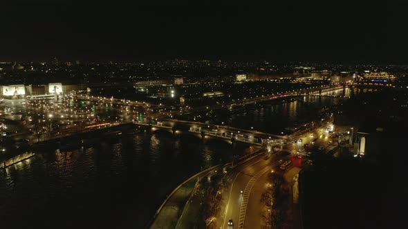 Aerial Footage of Evening City