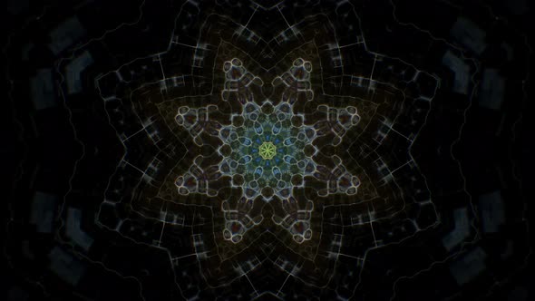 Dark Kaleidoscope Loop 4K