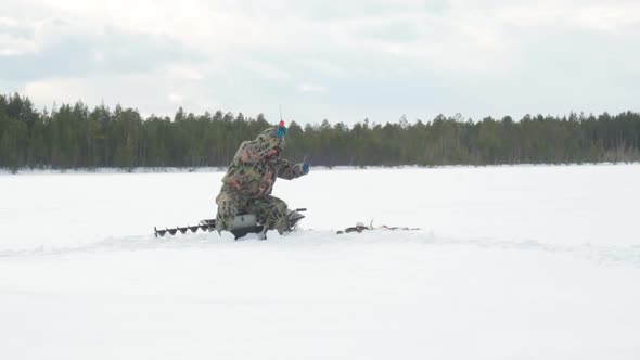 Fisherman in Action