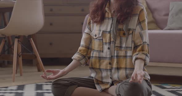 Girl Practicing Meditation