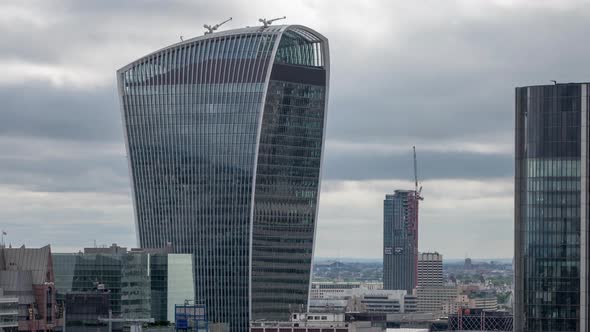 timelapse london city skyline skyscrapers architecture england urban