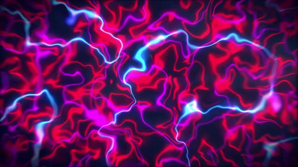 4K Abstract Neon Lines Seamless Loop