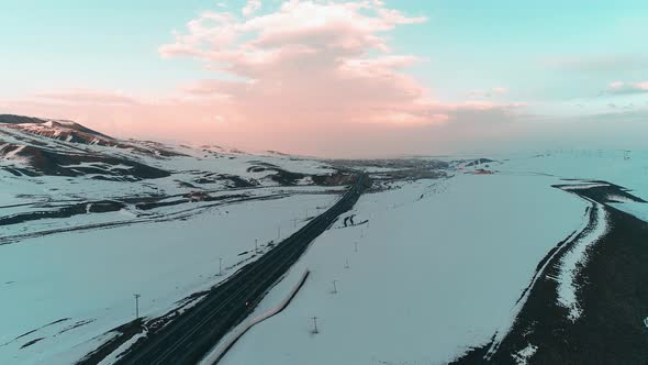 Winter Snowy Road