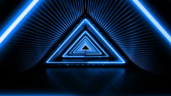 Blue Triangle Tunnel 4K alt