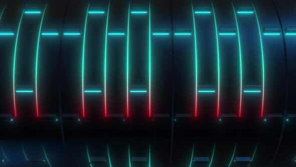 Cylinder Neon Loop Background Pack