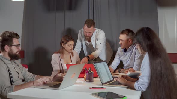 Office Team Talking and Discussing Things