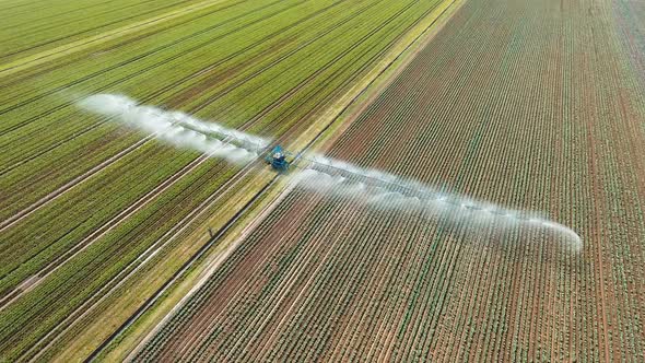 Irrigation System on Agricultural Land.