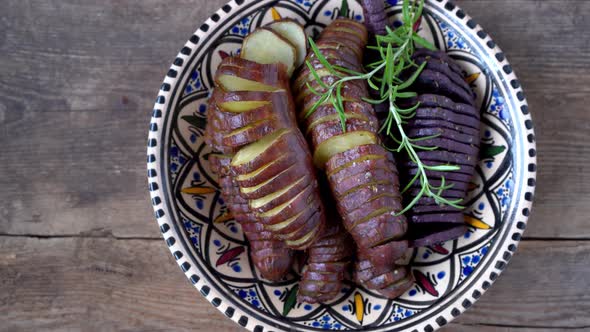 Sweet Potato  Sweet Potatos Tubers Cooked in a Pan