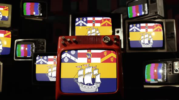 The flag of the City of Sydney on Retro TVs.