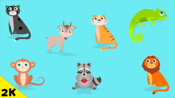 Cartoon Animals Pack 3