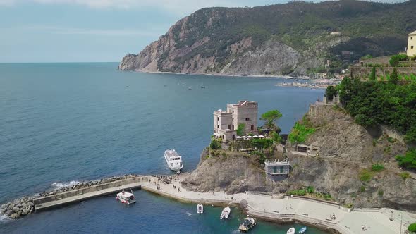 Monterosso province of La Spezia is part of Liguria region,Cinque Terre,Italy.View italian village