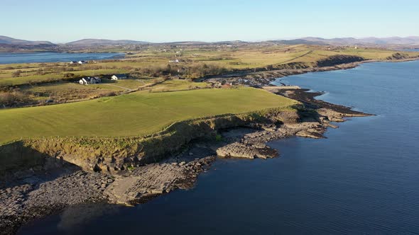 Aerial View of the Ballysaggart Pier and the 15Th Century Franciscan Third Order Remains at St Johns