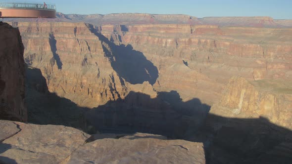 The steep Grand Canyon