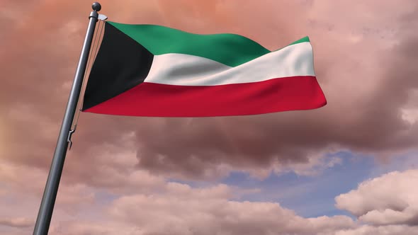 Kuwait Flag 4K