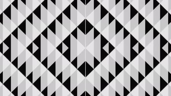 Looped Animation of Black and White Triangles