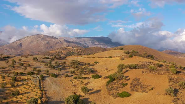 Aerial View of Crete Island Greece