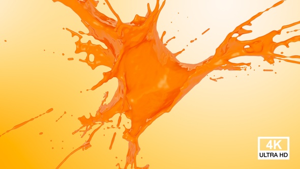 Orange Juice Drops Splash V2